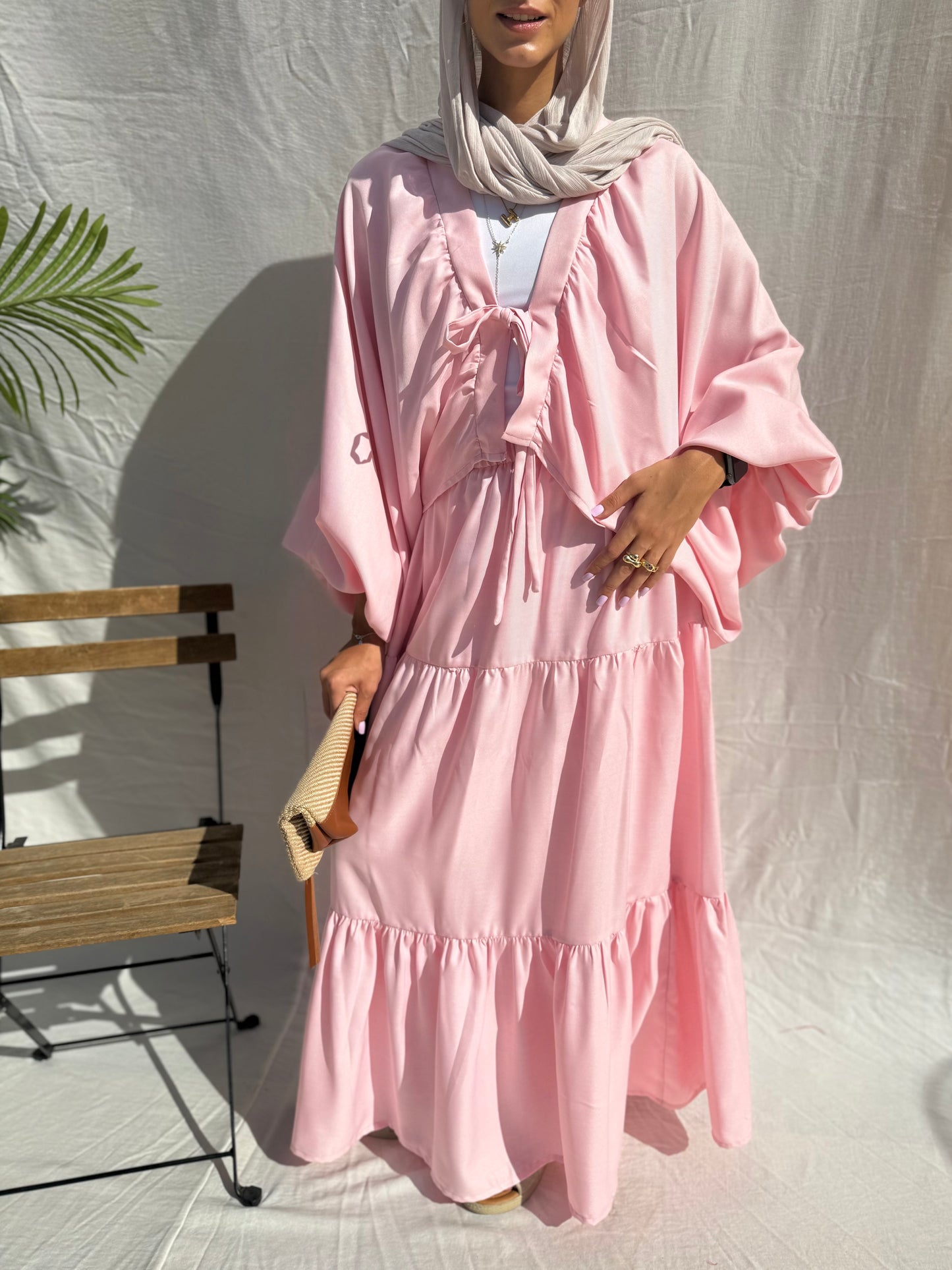 Ruffle skirt set in Pink
