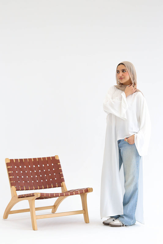 Sophia asymmetric top in White