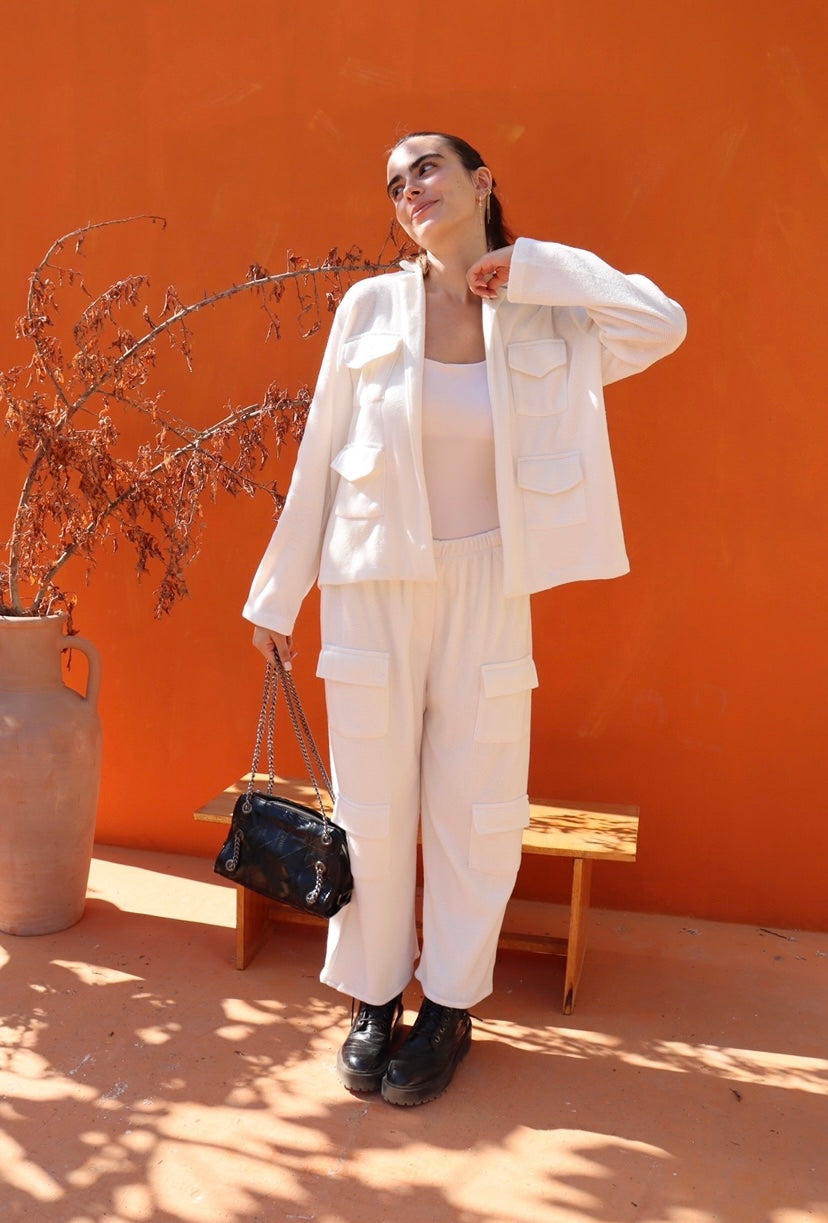 Pocket jacket & pants co ord