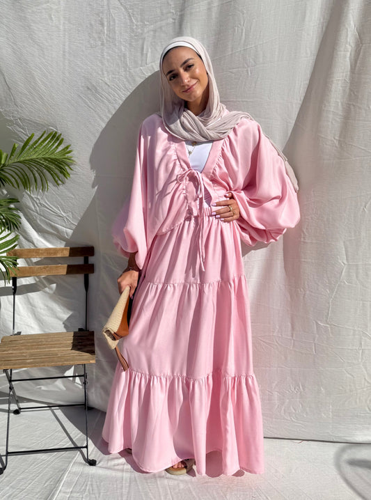 Ruffle skirt set in Pink