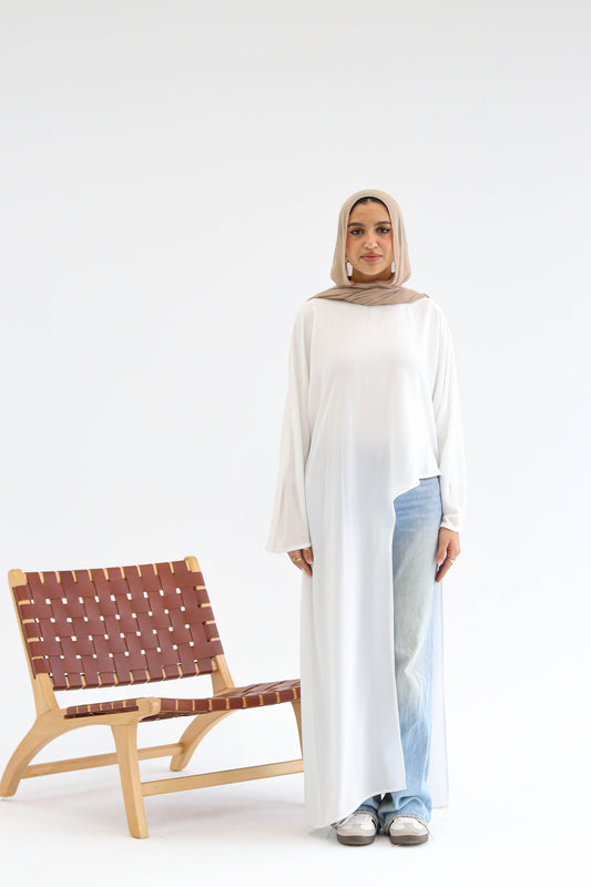 Sophia asymmetric top in White