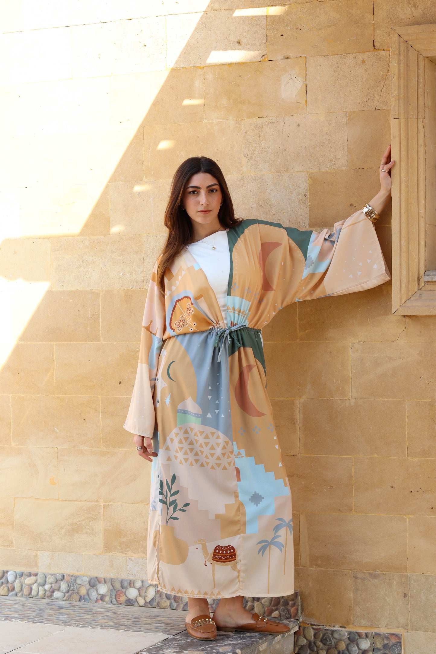 Nuba dress in orange