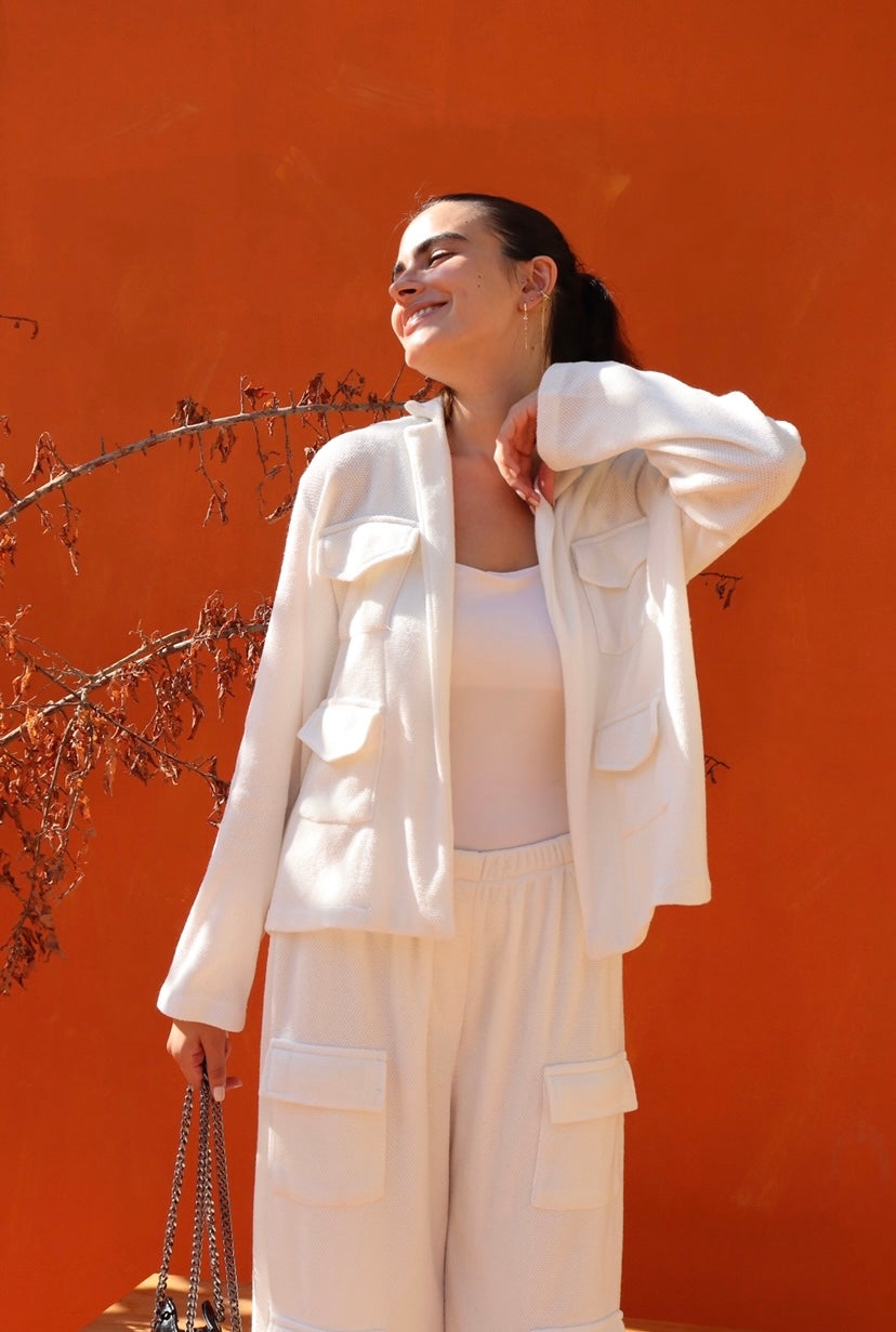 Pocket jacket & pants co ord