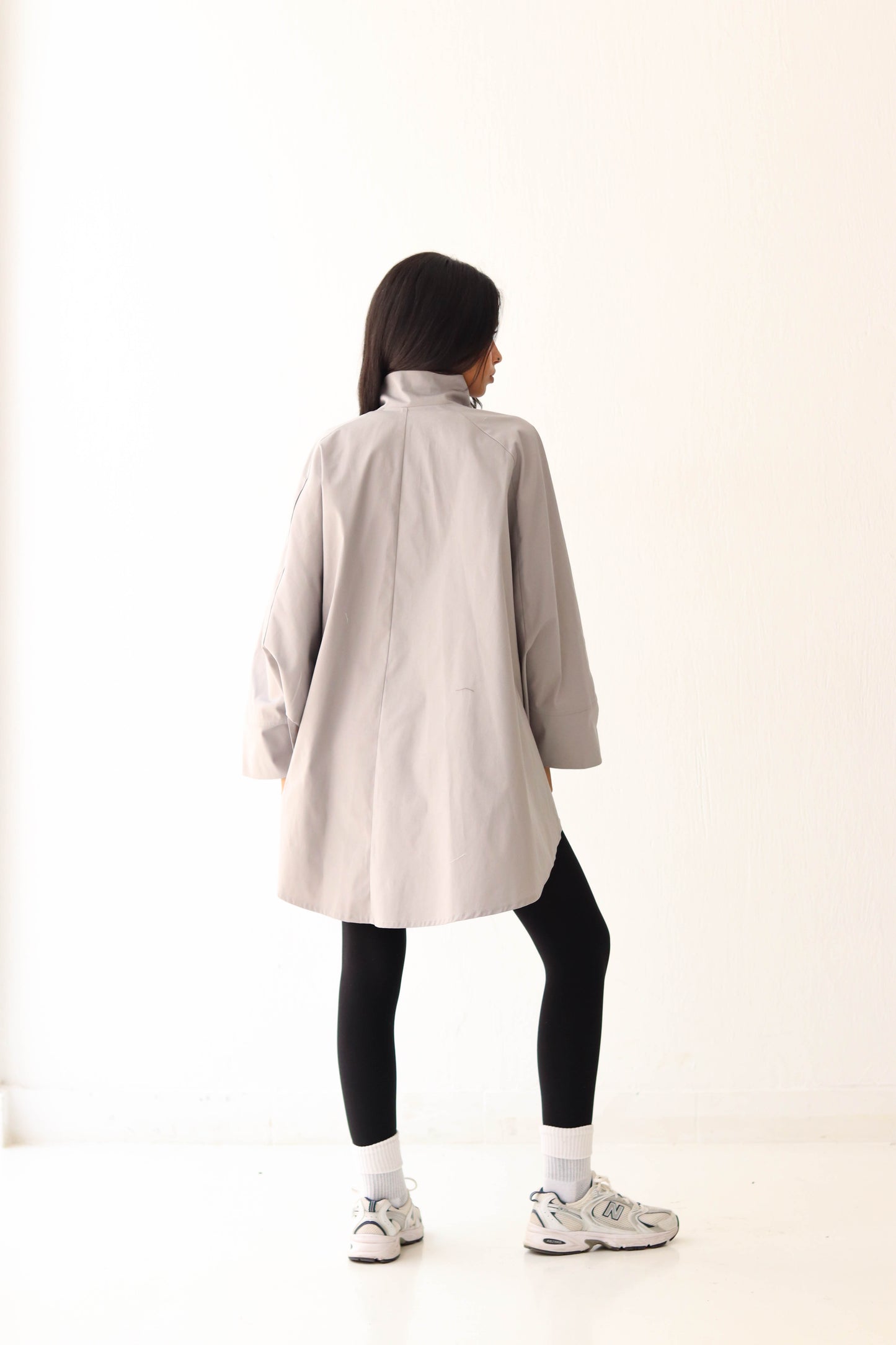 Waterproof poncho in Grey