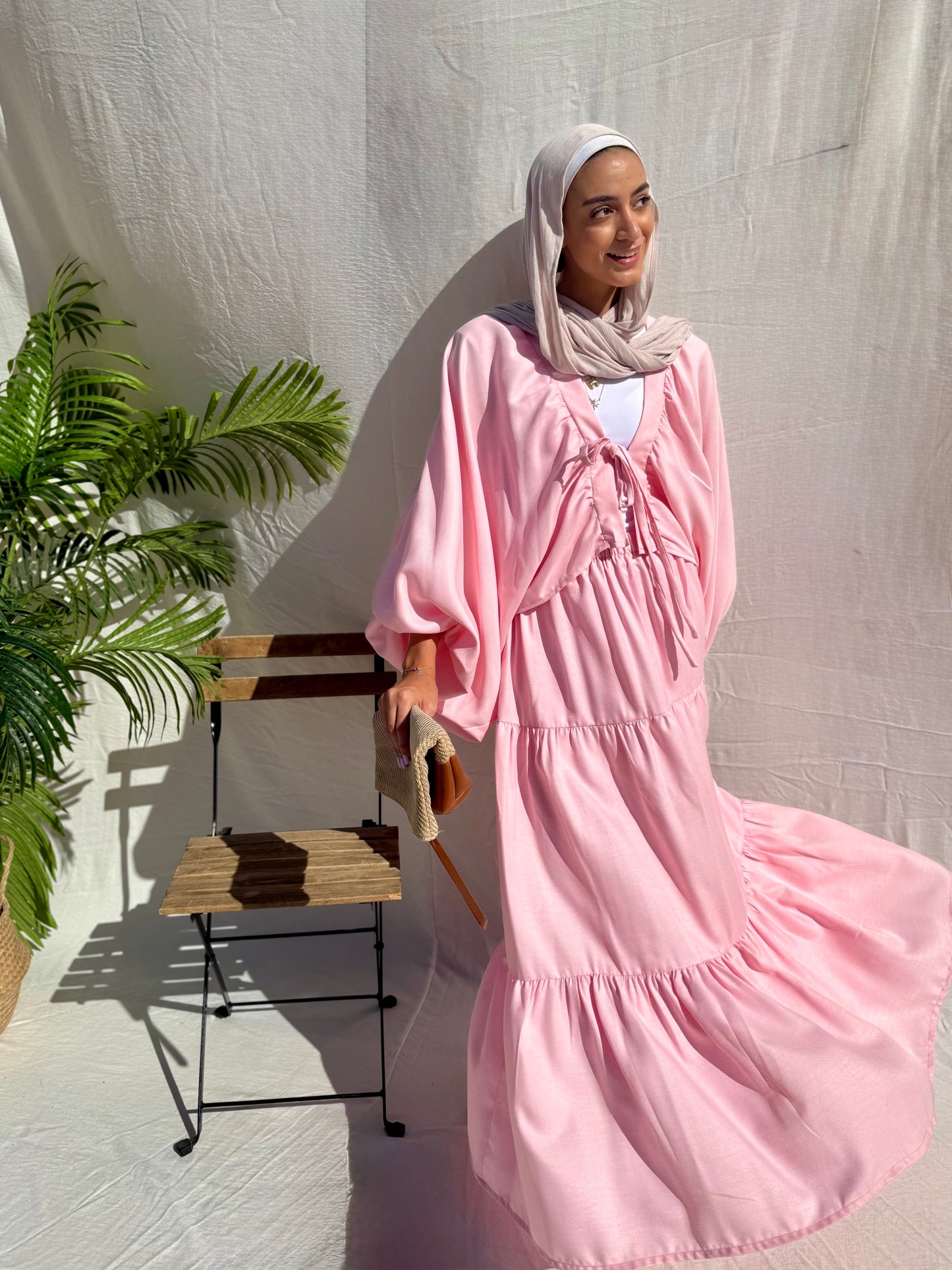 Ruffle skirt set in Pink