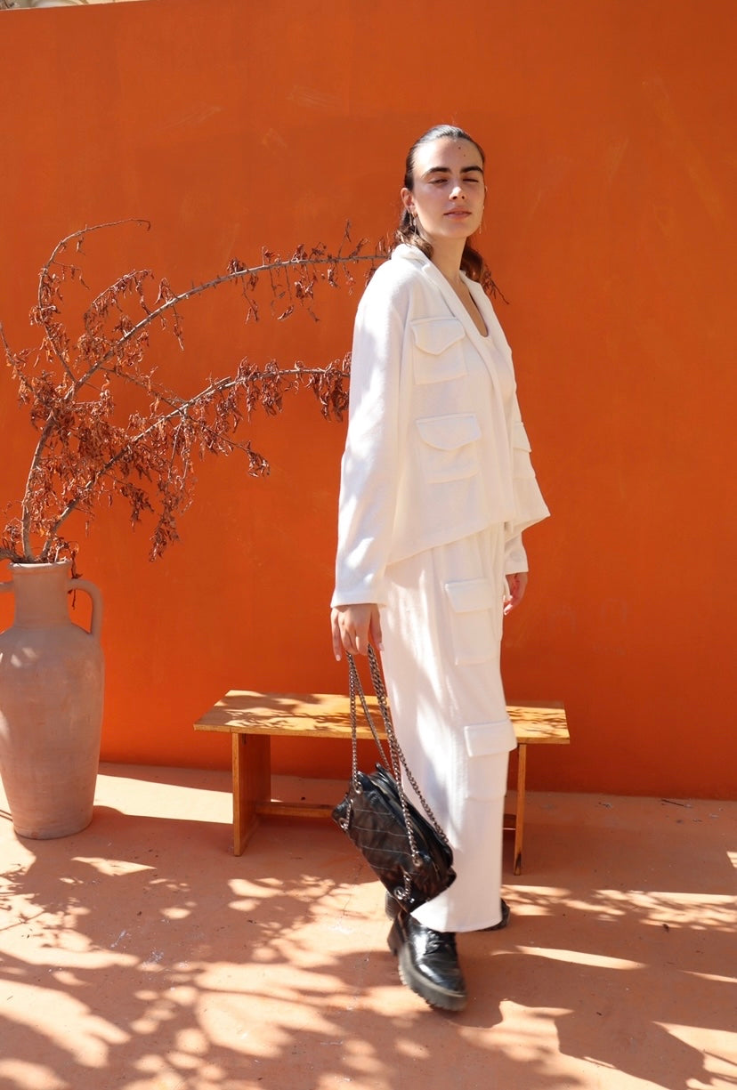 Pocket jacket & pants co ord