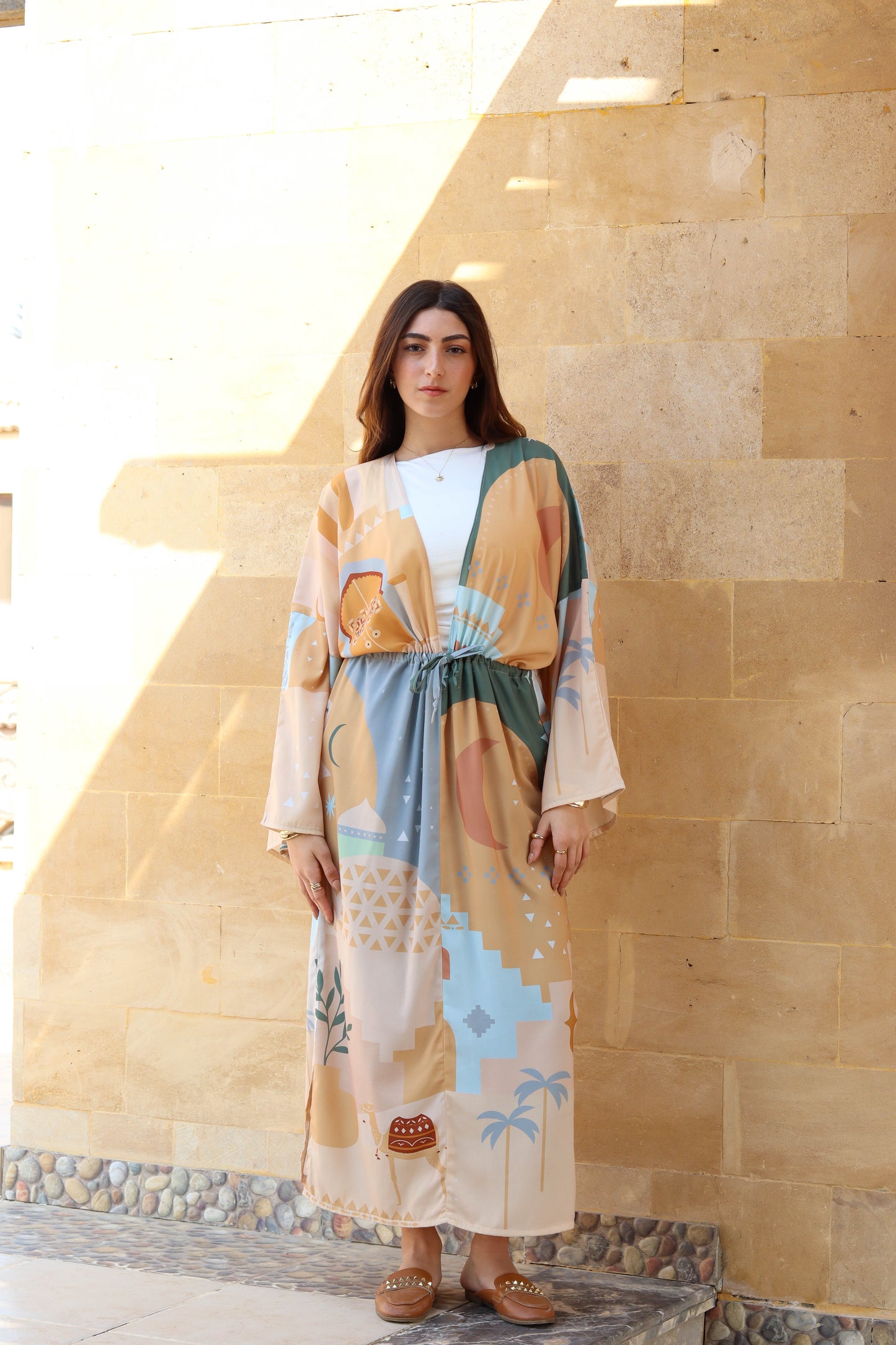 Nuba dress in orange