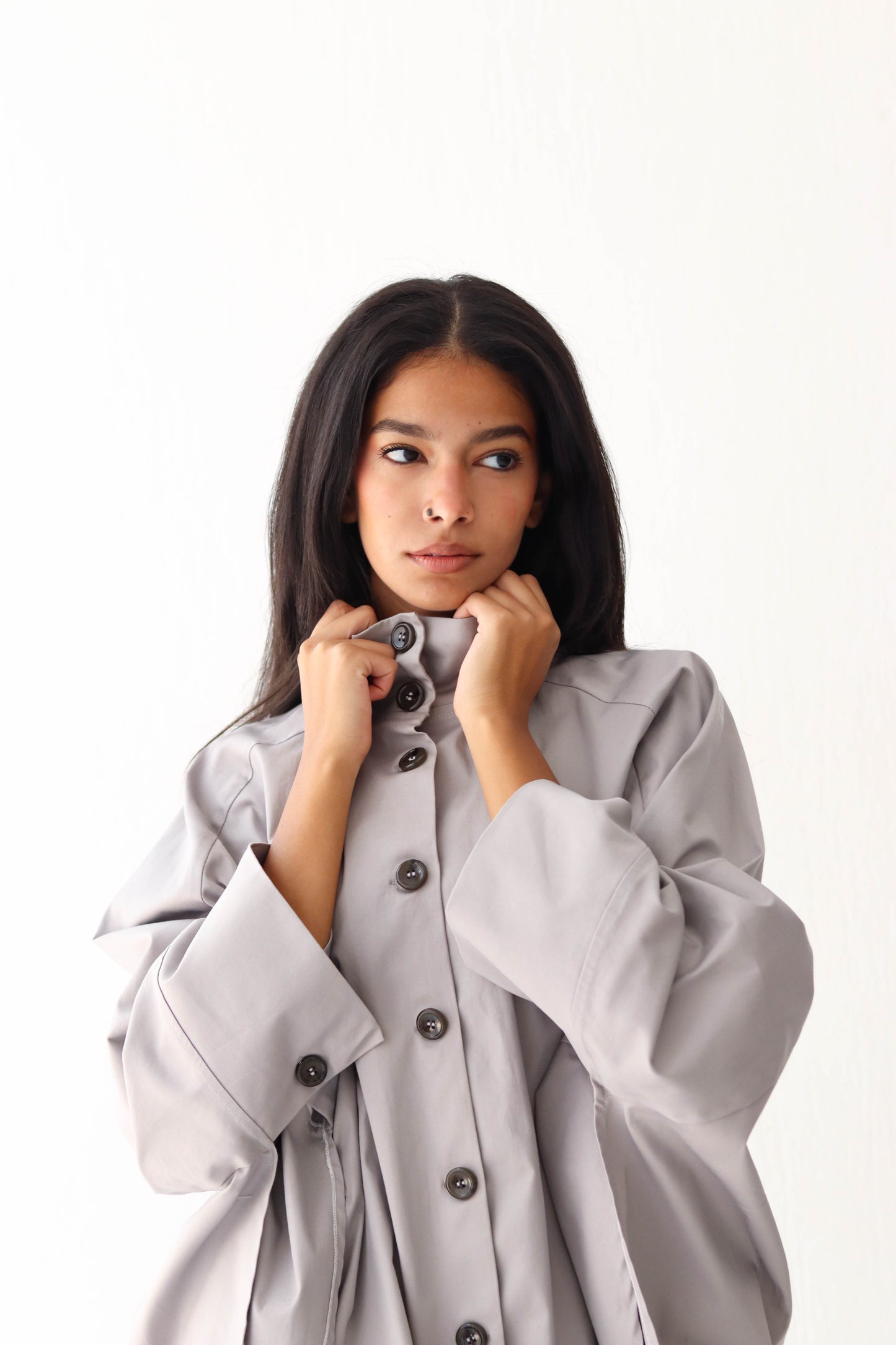 Waterproof poncho in Grey